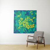 Marsh Marigold Summer Wildbloemen Floral Painting Wandkleed (In situ)