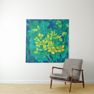 Marsh Marigold Summer Wildbloemen Floral Painting Wandkleed