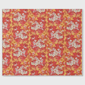 Marsh Marigold Wildflower Buttercup Bloemen Rood Cadeaupapier (Vlak)