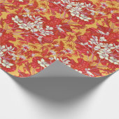 Marsh Marigold Wildflower Buttercup Bloemen Rood Cadeaupapier (Hoek)