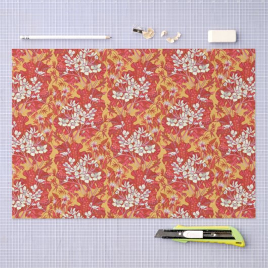 Marsh Marigold Wildflower Buttercup Bloemen Rood Tissuepapier (Craft)