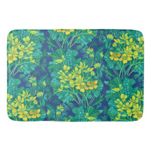 Marsh Marigold Wildflower Geel Bloemen Patroon Badmat