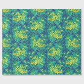 Marsh Marigold Wildflower Geel Bloemen Patroon Cadeaupapier (Vlak)