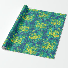 Marsh Marigold Wildflower Geel Bloemen Patroon Cadeaupapier