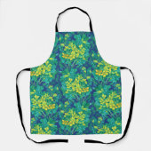 Marsh Marigold Wildflower Geel Bloemen Patroon Schort (Voorkant)