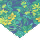 Marsh Marigold Wildflower Geel Bloemen Patroon Tafelkleed (Gekanteld)
