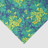 Marsh Marigold Wildflower Geel Bloemen Patroon Tissuepapier (Detail)