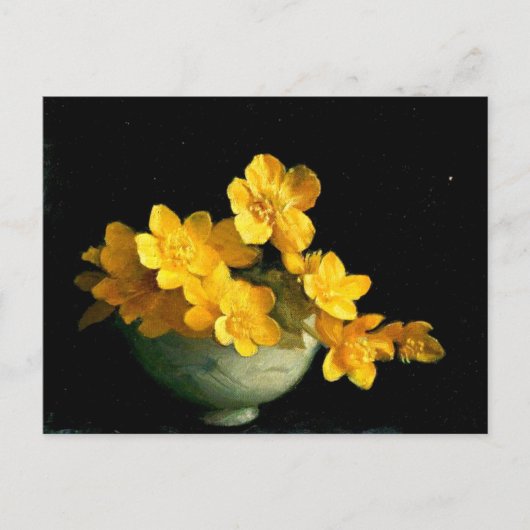 Marsh Marigolds, nog steeds levenspatter Briefkaart (Voorkant)
