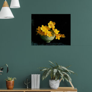 Marsh Marigolds, nog steeds levenspatter Poster