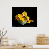 Marsh Marigolds, nog steeds levenspatter Poster (Keuken)
