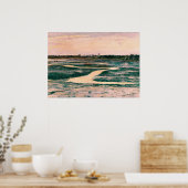 Marsh met Pink Sky  Landscape Poster (Keuken)