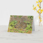 Marsh Rabbit Note Card Kaart (Gele Bloem)