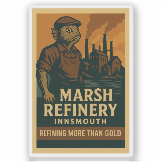 Marsh Refinery – Meer raffineren dan goud Sticker (Voorkant)