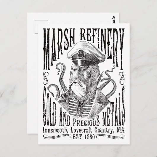 Marsh Refining Company Innsmouth Lovecraft Briefkaart (Voorkant / Achterkant)