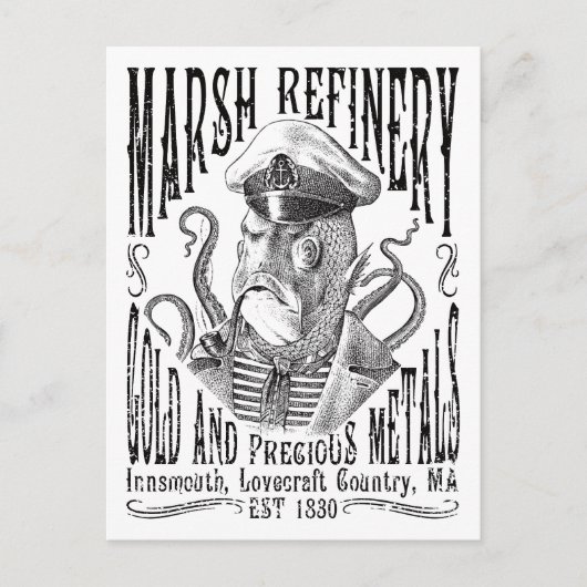 Marsh Refining Company Innsmouth Lovecraft Briefkaart (Voorkant)