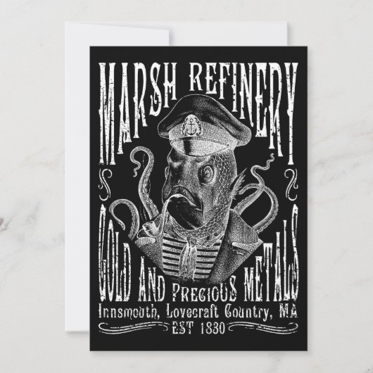 Marsh Refining Company Innsmouth Lovecraft Kaart (Voorkant)