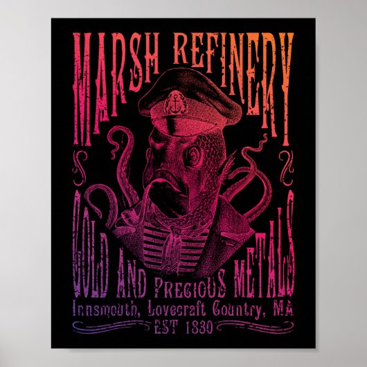 Marsh Refining Company Innsmouth Lovecraft Poster (Voorkant)