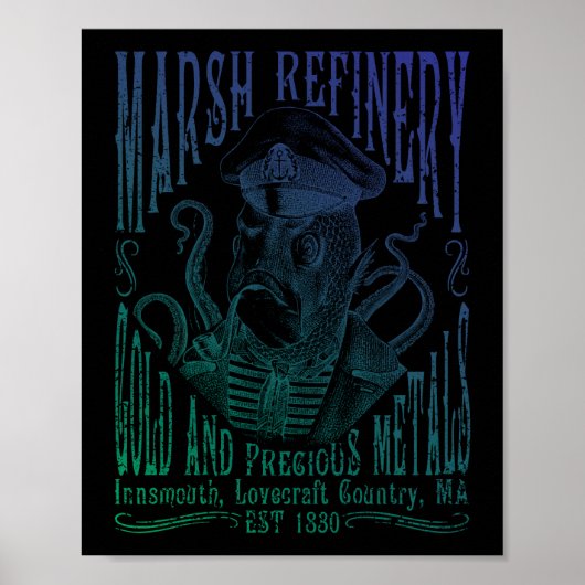 Marsh Refining Company Innsmouth Lovecraft Poster (Voorkant)