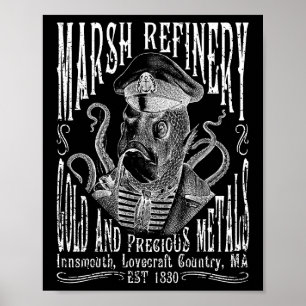 Marsh Refining Company Innsmouth Lovecraft Poster