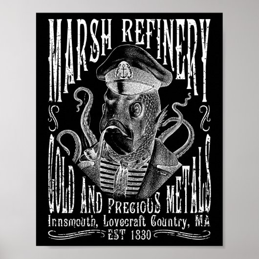 Marsh Refining Company Innsmouth Lovecraft Poster (Voorkant)