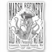 Marsh Refining Company Innsmouth Lovecraft Sticker (Voorkant)