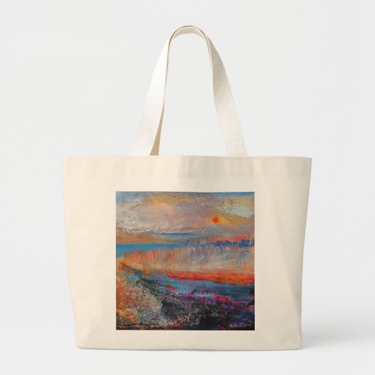 Marsh Sunset 2013 Grote Tote Bag (Voorkant)