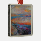 Marsh Sunset 2013 Metalen Ornament (Rechts)