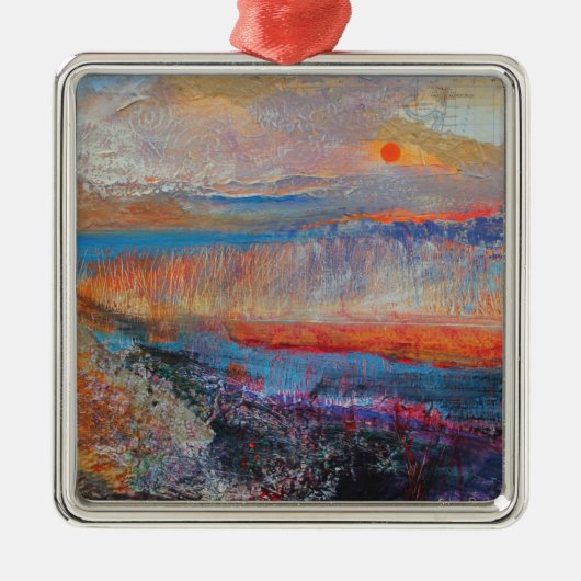 Marsh Sunset 2013 Metalen Ornament (Voorkant)
