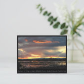 Marsh Sunset #2 Briefkaart (Staand voorkant)