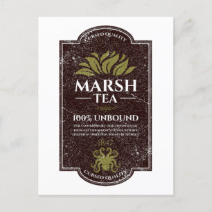 Marsh Tea - Handgemaakt in de haven van Innsmouth Feestdagenkaart