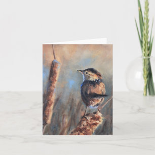 Marsh Wren Fine Art alle gelegenheden Kaart