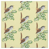 Marsh wren songbird stof (Swatch)