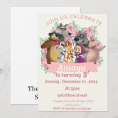 Marsha & Bear verjaardagsuitnodiging thema Kaart (Voorkant / Achterkant)