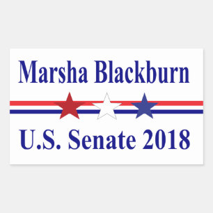 Marsha Blackburn Senaat 2018 Tennessee Rechthoekige Sticker