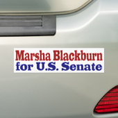 Marsha Blackburn voor U. S. Senate Bumpersticker (Op auto)