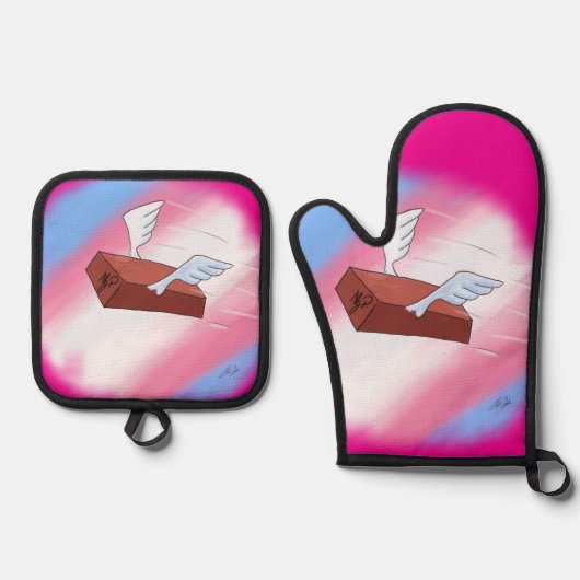 Marsha P. Johnson stuurt haar groeten (vol) Ovenwant & Pannenlap Set (Voorkant)