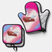 Marsha P. Johnson stuurt haar groeten (vol) Ovenwant & Pannenlap Set (Voorkant / Achterkant)