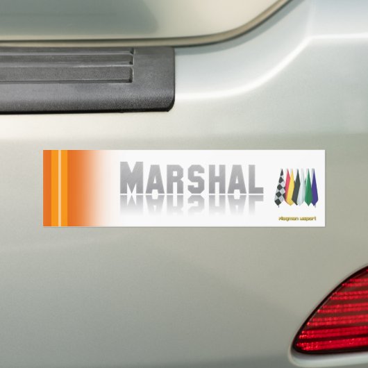 "Marshal 2" van de heer Flagman Bumpersticker (Op auto)