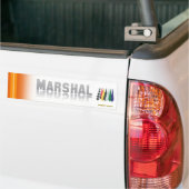 "Marshal 2" van de heer Flagman Bumpersticker (Op Truck)