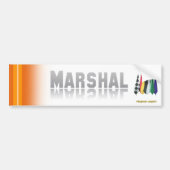 "Marshal 2" van de heer Flagman Bumpersticker (Voorkant)