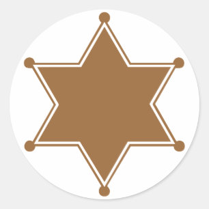 Marshal Badge Ronde Sticker