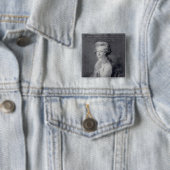Marshal Charles-Joseph Prince de Ligne Vierkante Button 5,1 Cm (In situ)