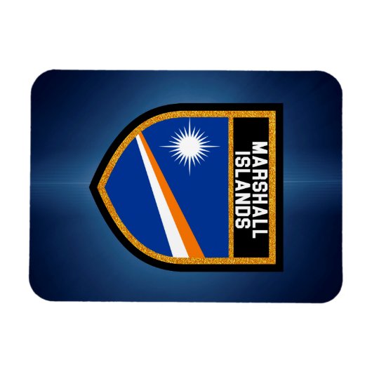 Marshal Islands Flag Magneet (Horizontaal)