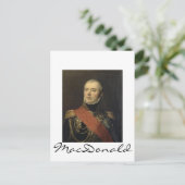 Marshal MacDonald Briefkaart (Staand voorkant)