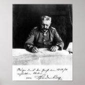 Marshal Paul von Hindenburg, 1914 Poster (Voorkant)