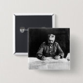 Marshal Paul von Hindenburg, 1914 Vierkante Button 5,1 Cm (Voorkant /achterkant)