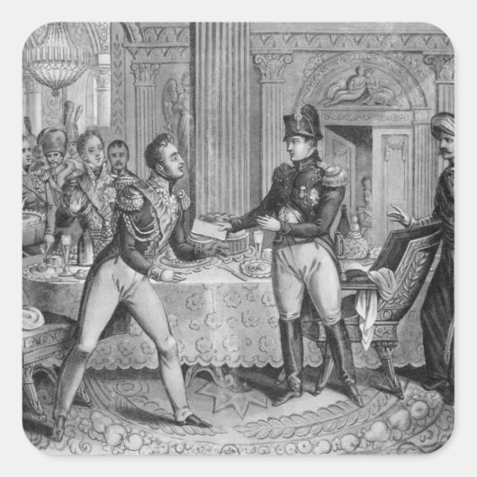 Marshal Pierre Francois Joseph Lefebvre Vierkante Sticker (Voorkant)