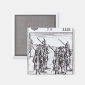 Marshal Tallard en andere Franse Generalen Magneet (Voorkant / Achterkant)