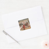 Marshal Thomas Bugeaud en kolonel Joseph Vierkante Sticker (Envelop)