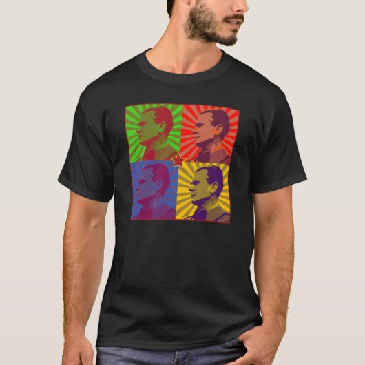 MARSHAL TITO POP ART PORTRAT T-SHIRT (Voorkant)